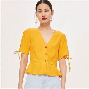Yellow Topshop Blouse